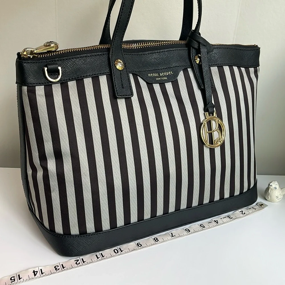 HENRI BENDEL Centennial Stripe Satchel Bag